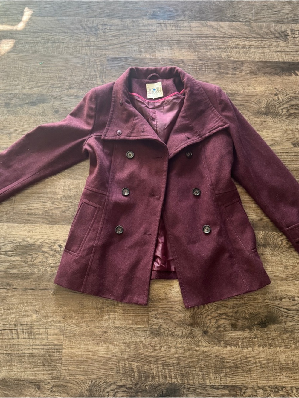 Thread & Supply Coat in Deep Wine